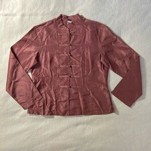 NWOT dosa 100% silk jacket in mauve size 3